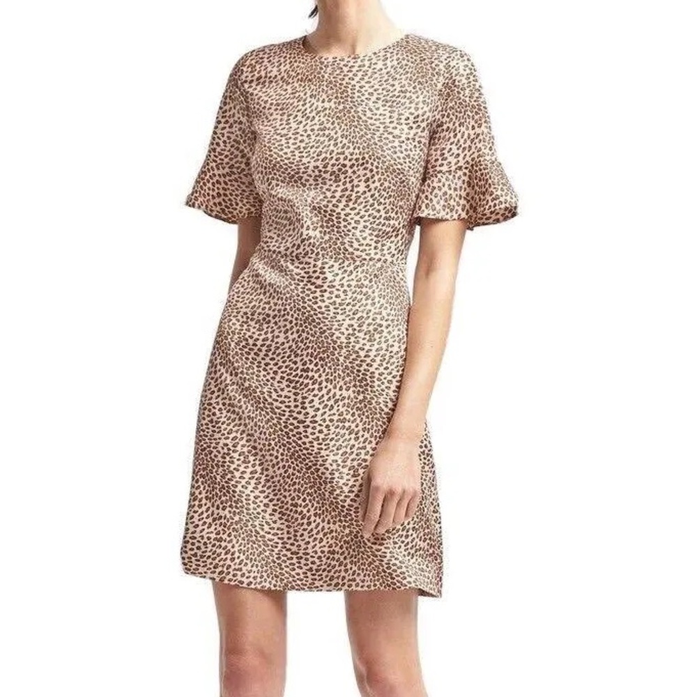 Banana republic silk cheetah dress